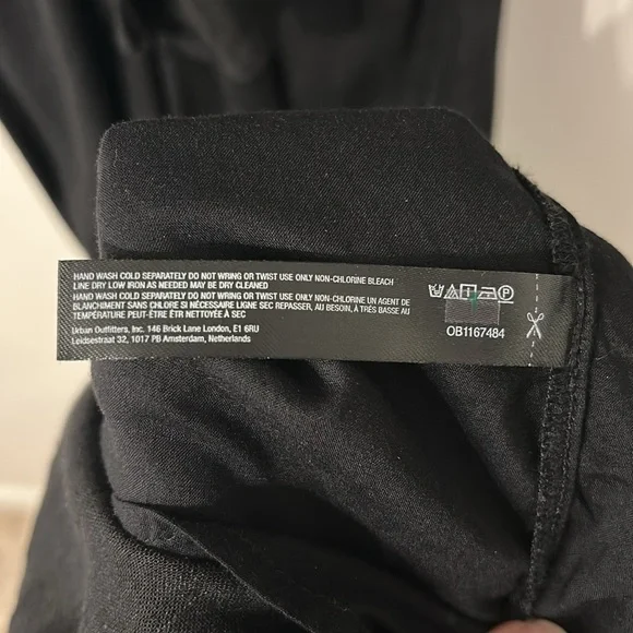 FREE PEOPLE Black Linen Blend Vintage Summer Midi Dress - Picture 11 of 12